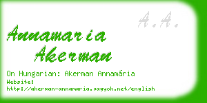 annamaria akerman business card